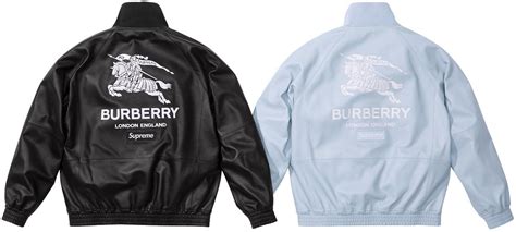 casquette burberry supreme|burberry supreme track jacket.